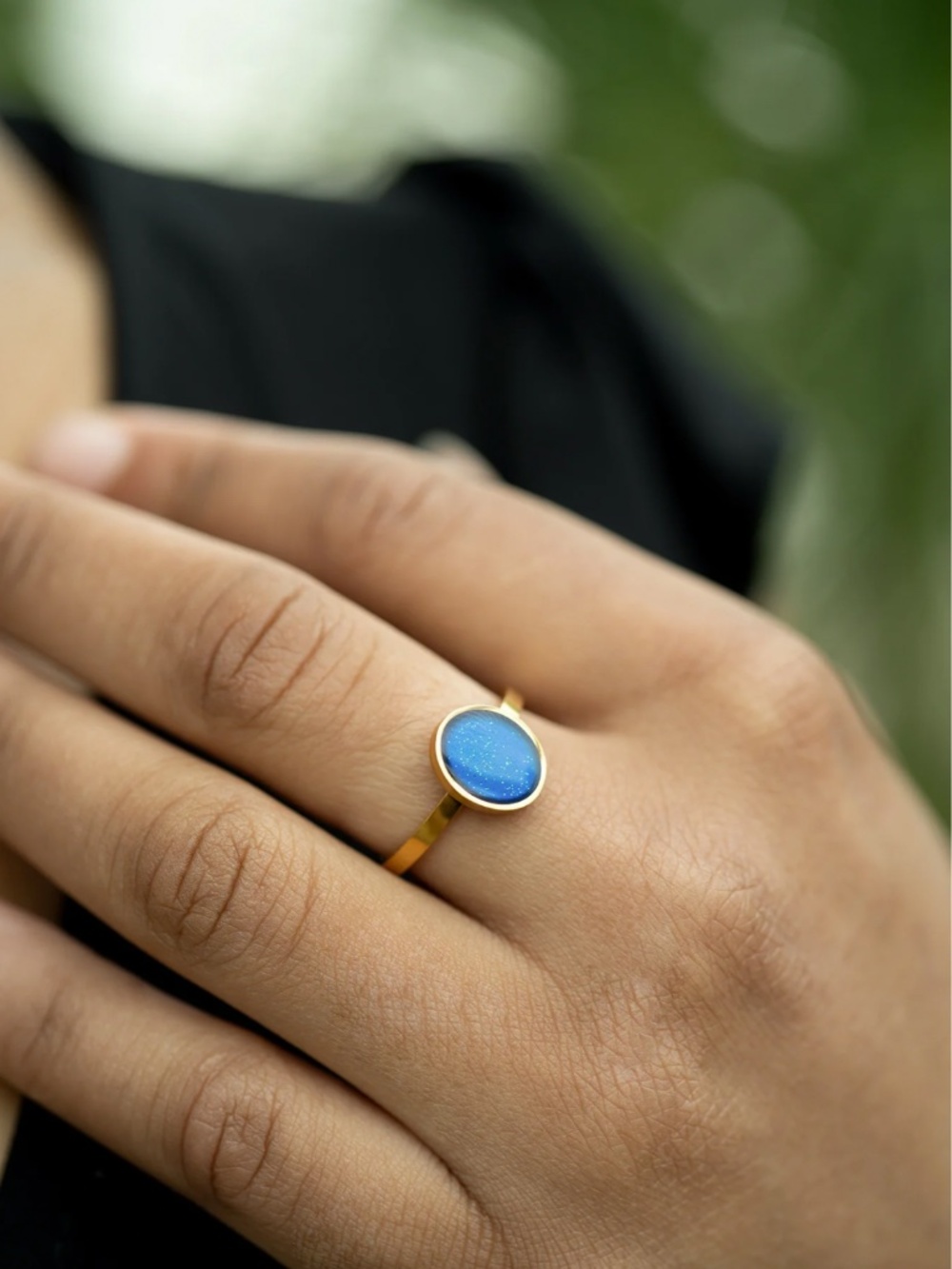 Ring18k Gold PVD Stainless Steel Mood